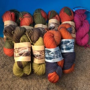 10 Skeins/hanks of Berrocco, Talinay & Andes yarn